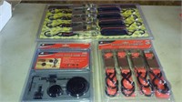 TIE DOWN STRAPS NEW IN BOX AND 11 PC WHOLE SAW SET