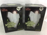 (2) Life Size Spinning Ghosts Halloween Decoration