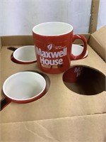 8 Maxwell House coffee cups, new