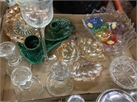 Nice collection of candleholders and dishes