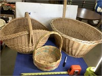 Laundry basket, gathering basket