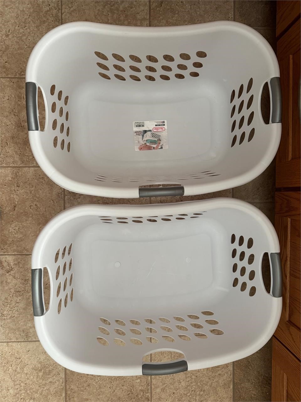 2 laundry baskets