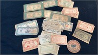 Vintage wooden money lot