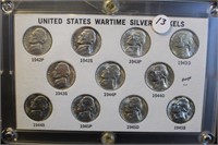 Uncirculated Silver War Nickel Collection