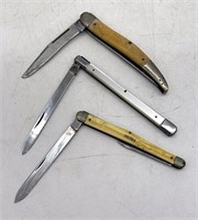 Pocket Knives (3) - Schrade, Sabre +