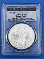 2012 MS69 Silver Eagle