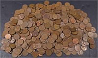 (500) MIXED DATES WHEAT CENTS