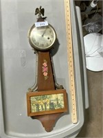 Vintage Ingraham 8 day banjo clock