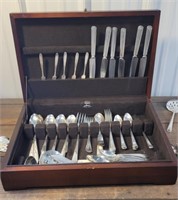 Several partial sets of pretty flatware with a