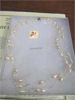 (24) Freshwater 39 Pearls Necklace EST VALUE $300