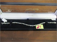 (33) S.S. Aqua(3ct)&Dia Bracelet ESTVAL $750