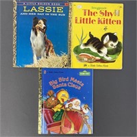 Golden Books Sesame Street, Lassie, Shy Kitten