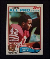 1982 Topps Ronnie Lott rookie card #486
