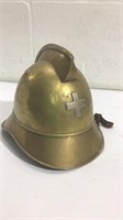 1800's Solid Brass Swiss Firefighter's Helmet U16A