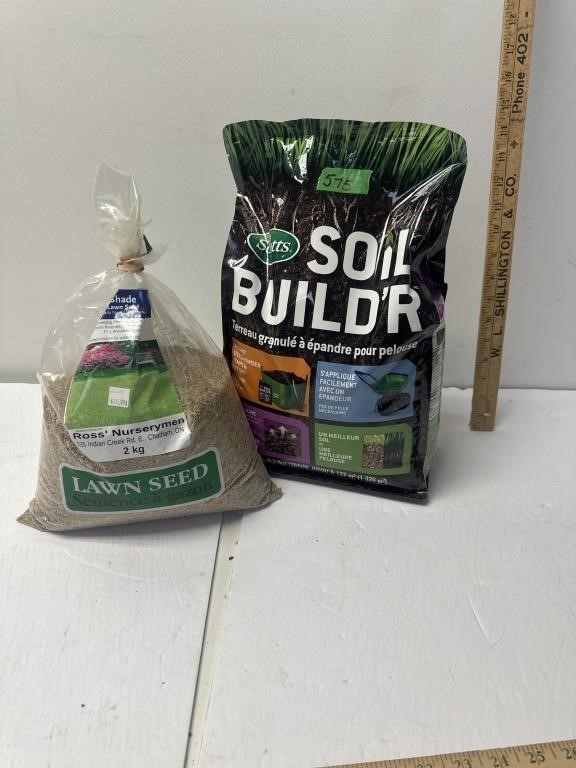 Soil builder & Shade lawn seed