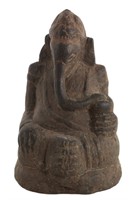 Indian Carved Granite Figure of Ganesh