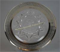 BIRMINGHAM STERLING AND CRYSTAL PLATE