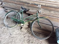 Green vintage ladies Champion bicycle