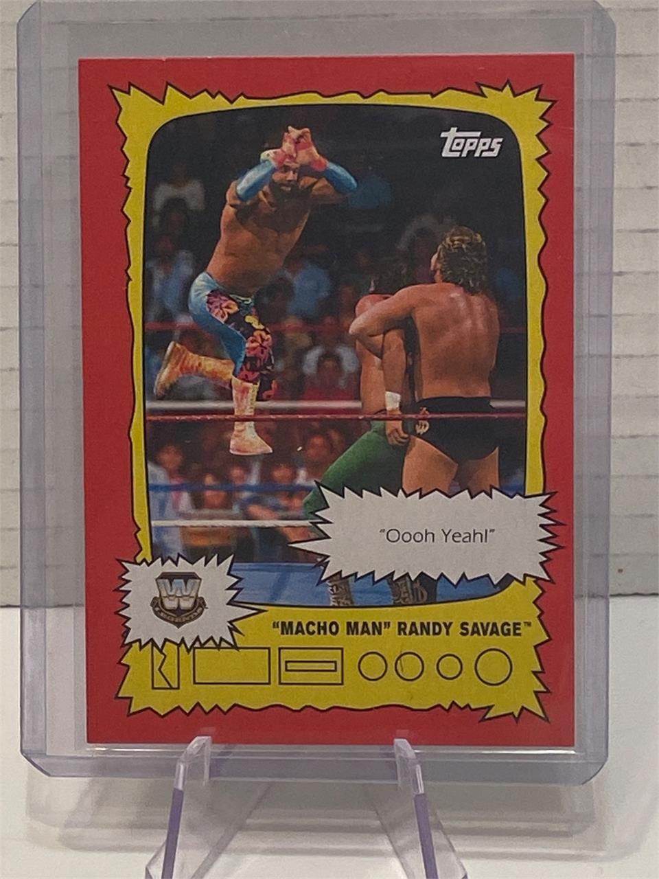 Macho Man Randy Savage WWF Card