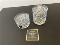 2 Edinburgh Crystal Sugar Dishes