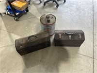 2 Toolboxes and gas Can