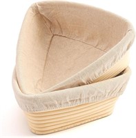 Pack of 2, 9 Inches Triangle Bread Proofing Basket