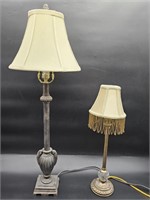 2- Lamps. Both tested wking. 33" & 20"