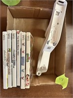 Nintendo Wii Video Game Lot with Attachment
