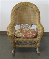 Wicker Style Chair w/ Removable Rockers