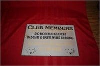 2 Club Member Signs