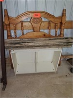 SINGLE WOOD HEADBOARD- WOOD STYLE CABINET LOT