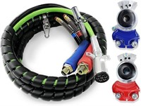 12ft 3in1 ABS &Air Power Line Kit Airline Air Hose