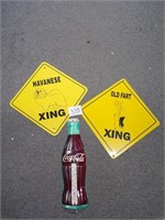 Coca Cola Thermometer 2 Novelty Signs