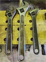 Cresent wrenches x3 Jamestown NY, Craftsman,