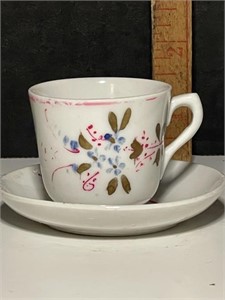 Vintage Espresso Cup & Saucer in Bright 60's Shade