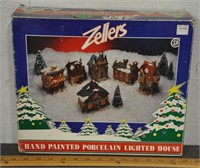 Vintage Christmas village set