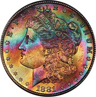 $1 1881-S PCGS MS66+ CAC NORTHERN LIGHTS