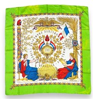 Hermes 'Liberte Egalite Fraternite' Silk Scarf