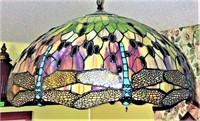 Plastic Stained Glass Look Light Fixture