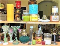 Selection of Candles & Candle Holders