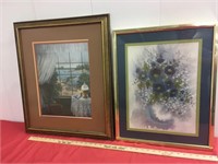 Matted and framed pictures. Bluebonnet is