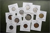 11 pcs Foreign Coin