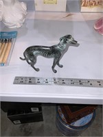 bronzed greyhound small sculpture