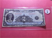 1935 $2 Bank of Canada Note Osborne / Towers