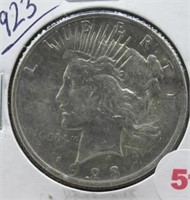 1923 Peace Silver Dollar.