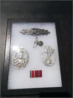 (5) German WW II Related Medals & Ribbon