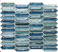 The Tile Life Island Antigua 14x12 Picket Glass