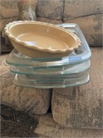 Glass Casserole Dishes & Ceramic Pie Plate