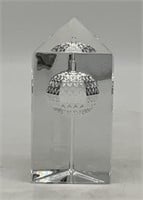 Waterford Crystal Time Square 2000 Paperweight