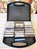 Lot of Cassettes in Plastic Case